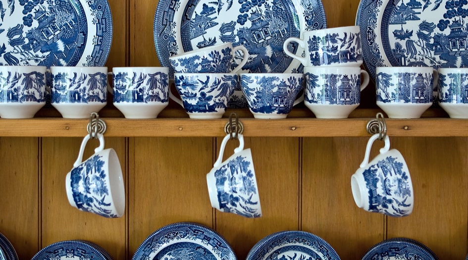 There are some items your home insurance might not cover, like the antique blue and white china shown in this picture