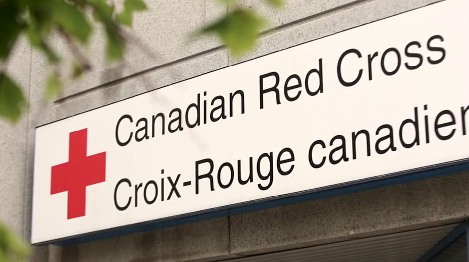 Le signe de la Croix-Rouge canadienne