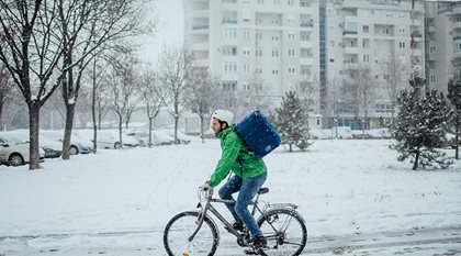 Velo sur la neige hot sale